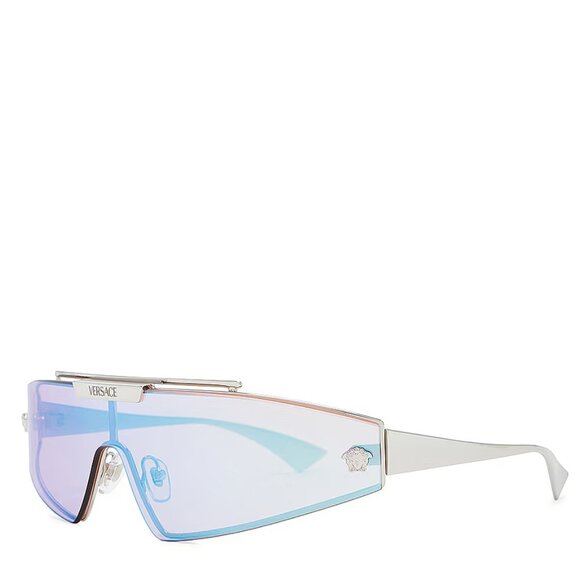 NEW VERSACE Medusa Horizon Sunglasses Silver, Shield Unisex Sunglasses VERSACE - Picture 3 of 7